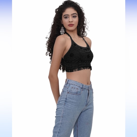 Boho* Backless halter top - Picture 5 of 8